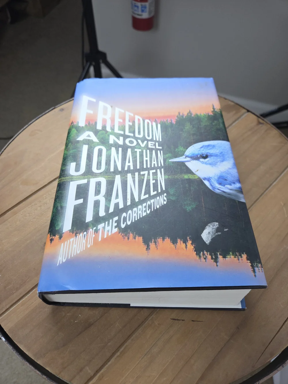 Freedom by Jonathan Franzen - Blue & Orange Hardcover Novel